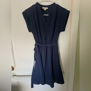 Monteau Deep Blue Midi Dress